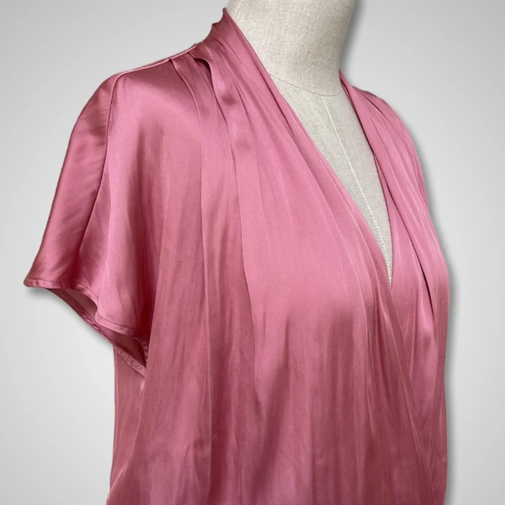 { Paige } - Silky Draped Bodysuit - Picture 3 of 4
